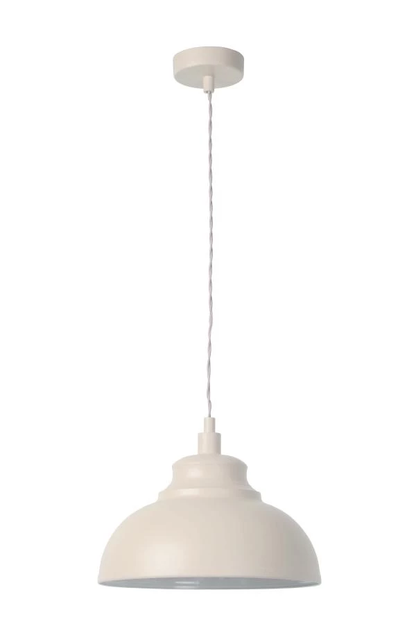 Lucide ISLA - Hanglamp - Ø 29 cm - 1xE14 - Beige - uitgezet